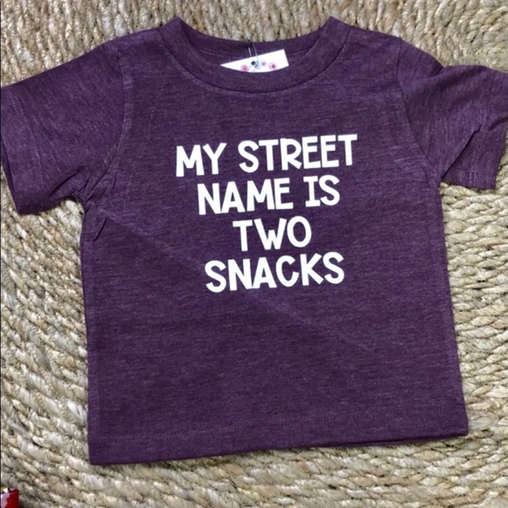 My Street Name is Two Snacks Infant/Toddler Tee